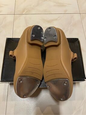 Linodes Easy Strap Tap Shoes Dance Flats for Boys and Girls